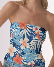 Tube Top - Blue Tropoical II