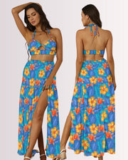 Two-Piece Skirt Set - Hawaiian Tropix II
