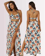Two-Piece Skirt Set - Tropical Floral II