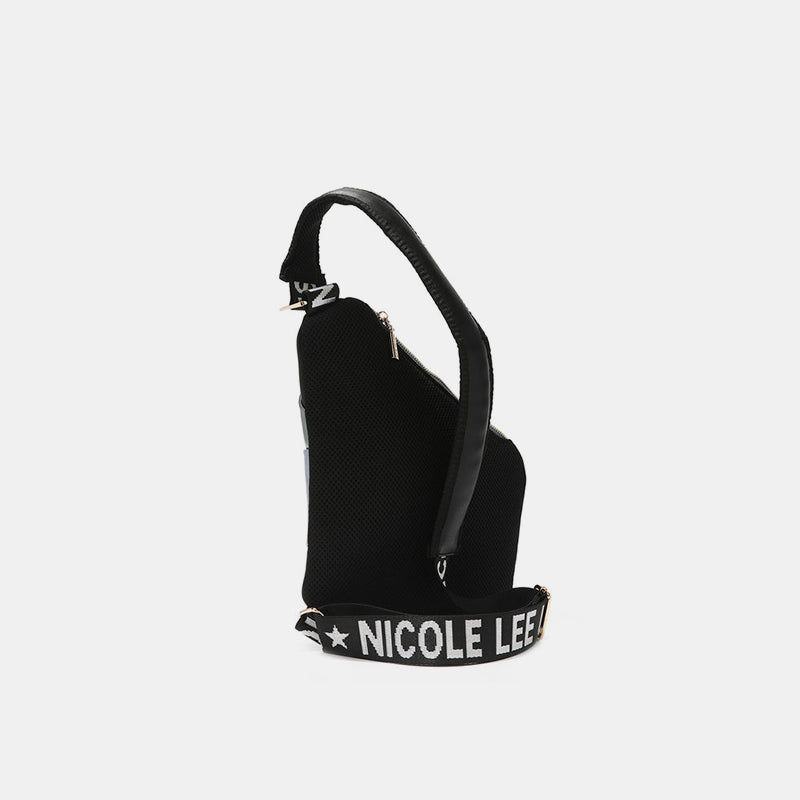 Vegan Leather Leopard & Lip Pattern Crossbody Bag