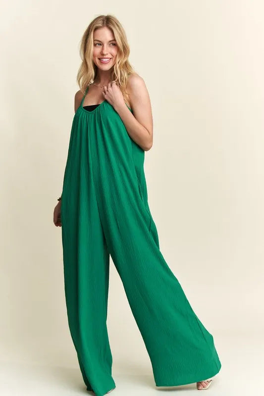 Wide Leg Casual Cami Jumpsuit
