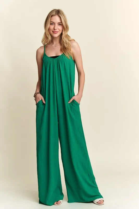 Wide Leg Casual Cami Jumpsuit
