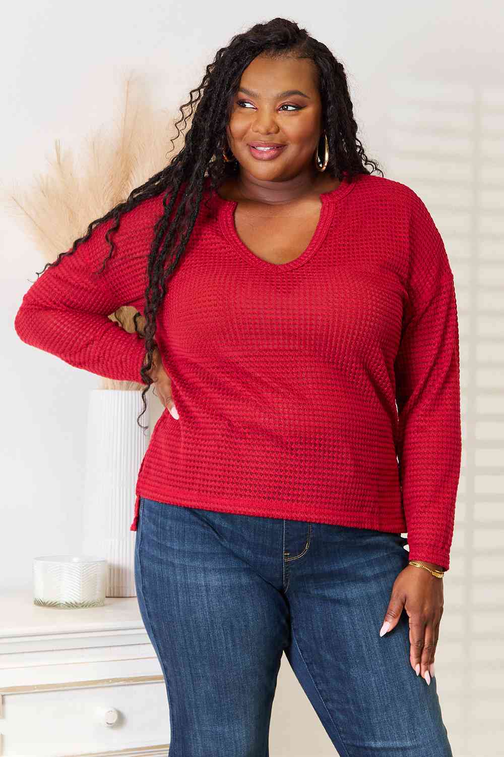 Culture Code Full Size Wide Notch Relax Top.