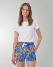 Womens Beach Shorts - Tropical Escape