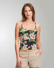Womens Crop Cami Tank - Lost in Paradise