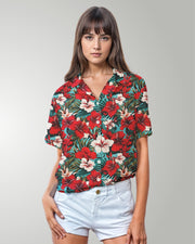 Womens Hawaiian Shirt - Aloha Vibes