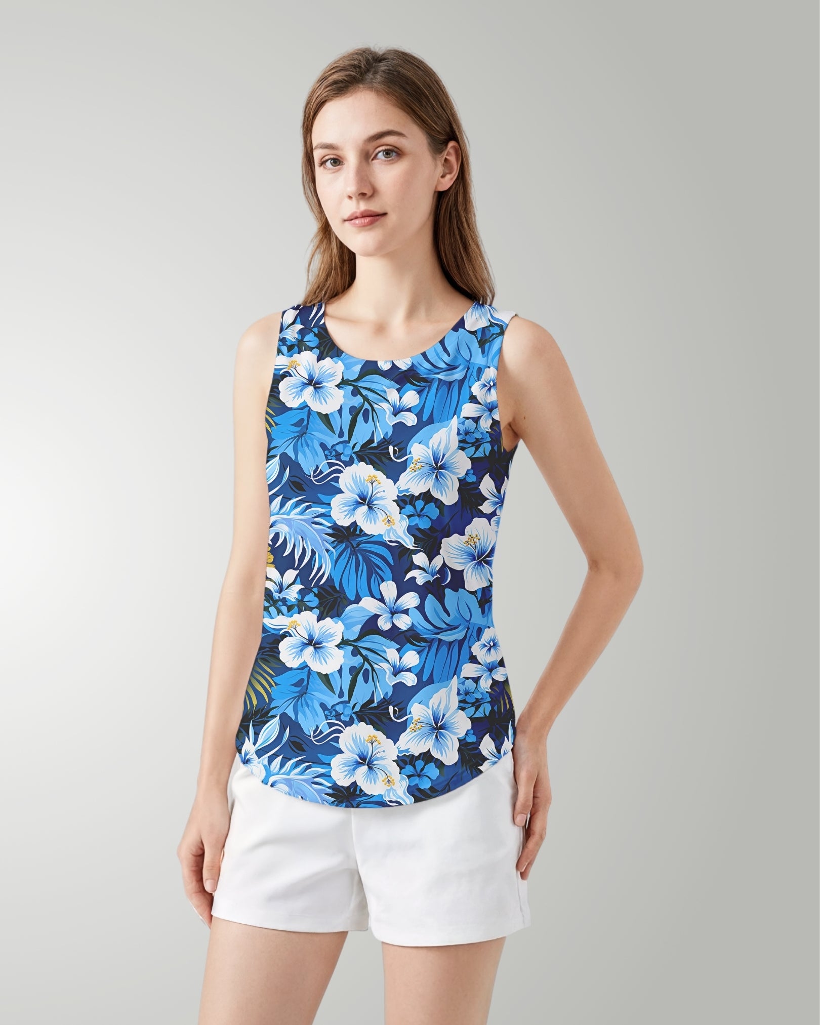 Womens Tank - Blue Hawaiian