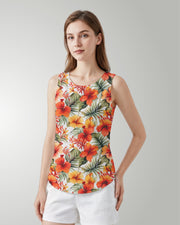 Womens Tank - Sunset Bloom