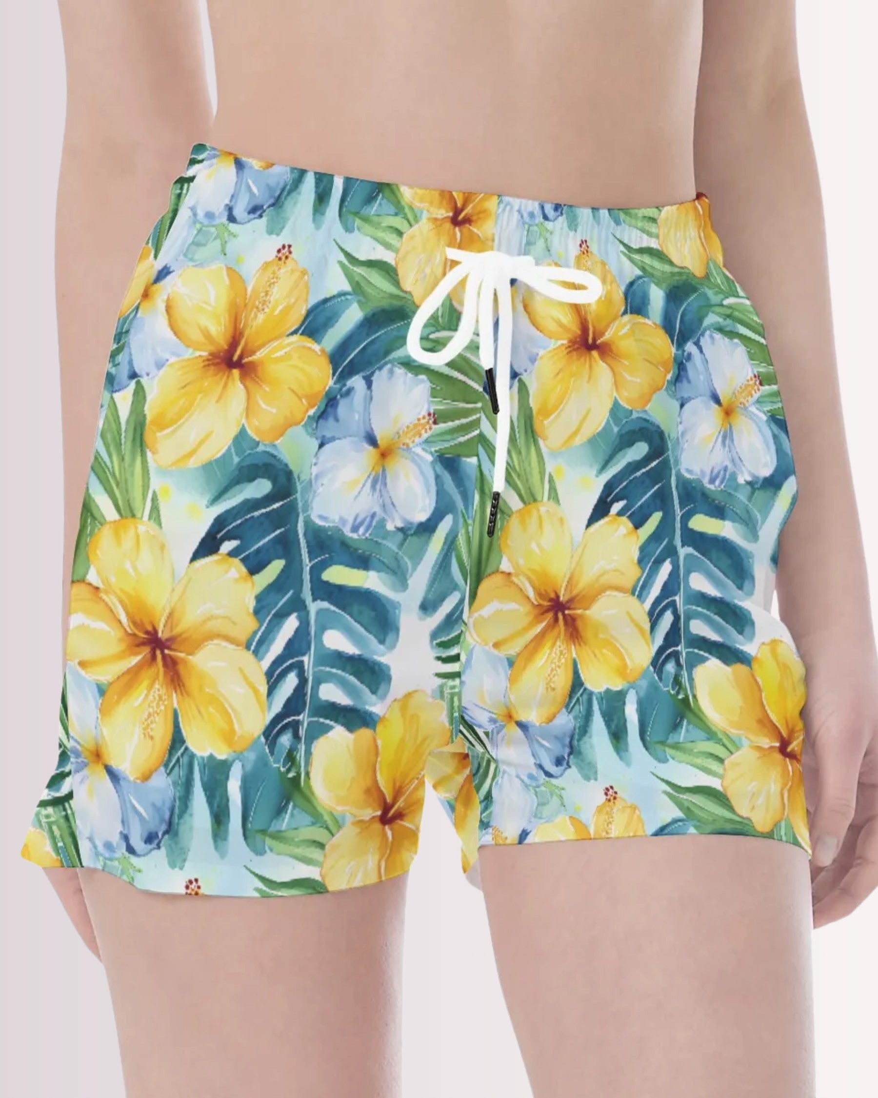 Womens Beach Shorts - Hawaiian III