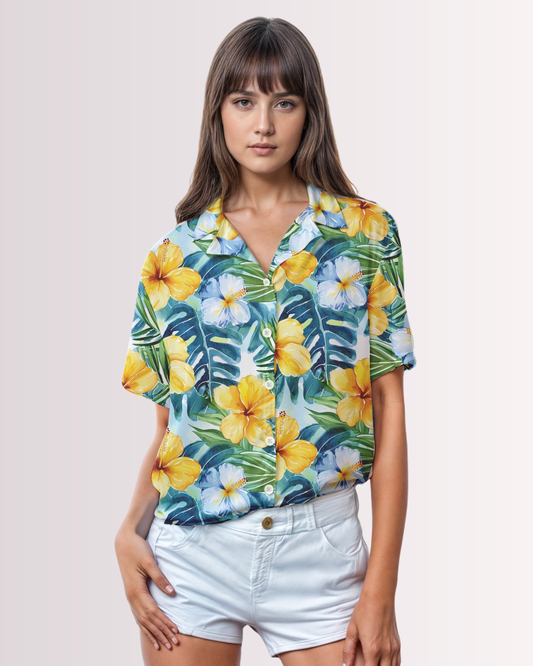Womens Hawaiian Shirt - Hawaiian III