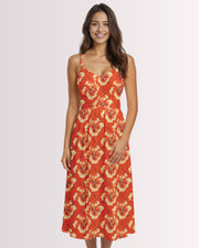 Womens Sun Dress - Red Hawaiian I