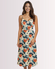 Womens Sun Dress - Tropical Floral II