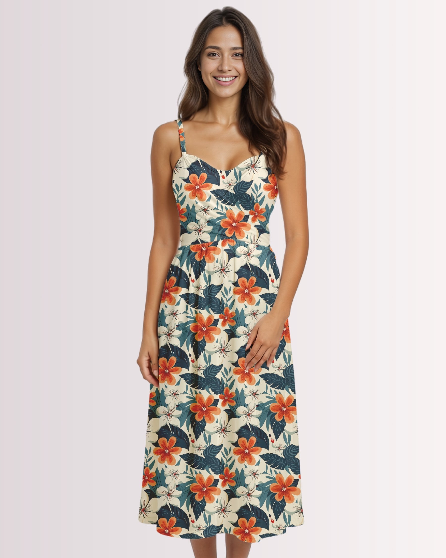 Womens Sun Dress - Tropical Floral II