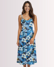 Womens Sun Dress - Blue Hawaiian I
