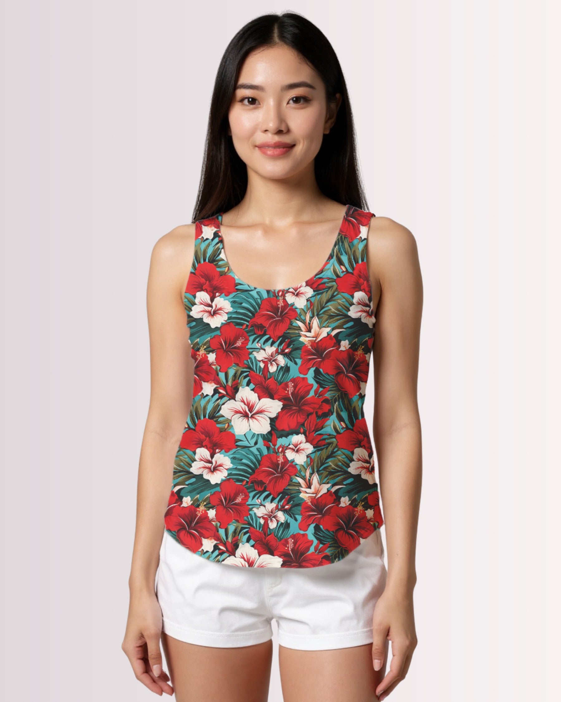 Womens Tank - Red Hawaiian II