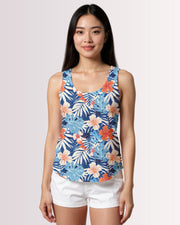 Womens Tank - Blue Tropoical II