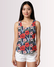 Womens Tank - Tropical Floral IX