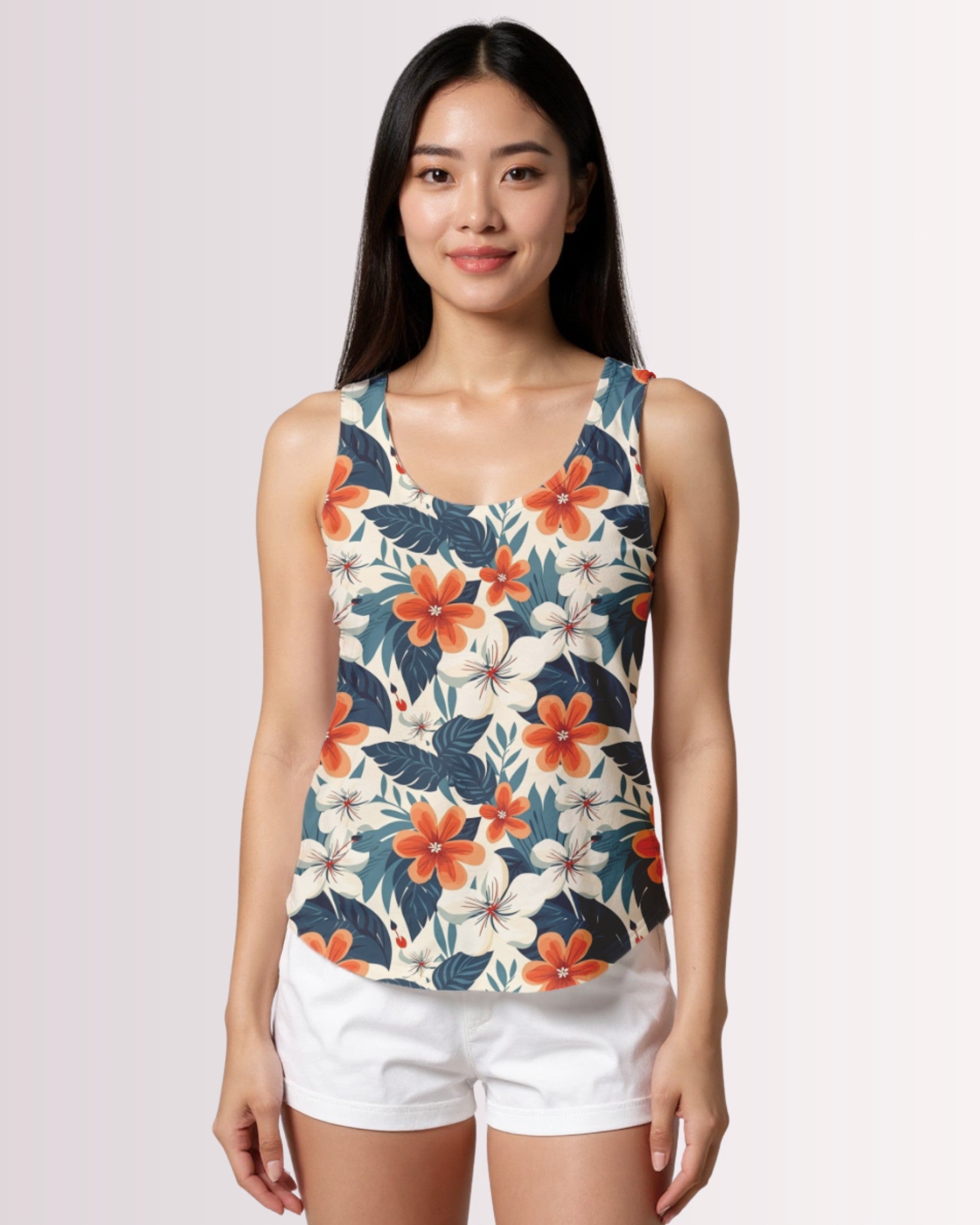 Womens Tank - Tropical Floral II