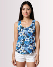 Womens Tank - Blue Hawaiian I
