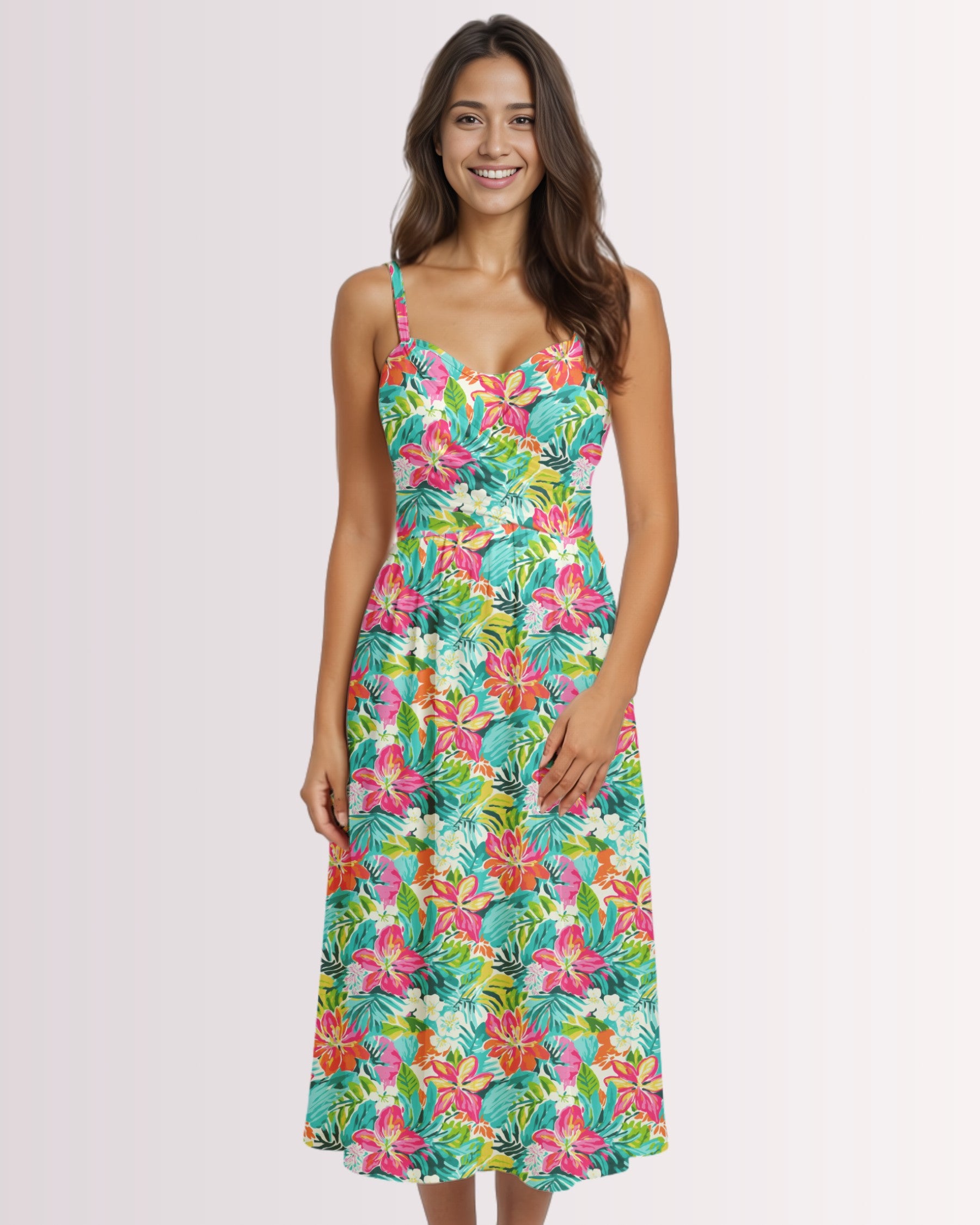 Womens Sun Dress - Tropical Hawaiian III