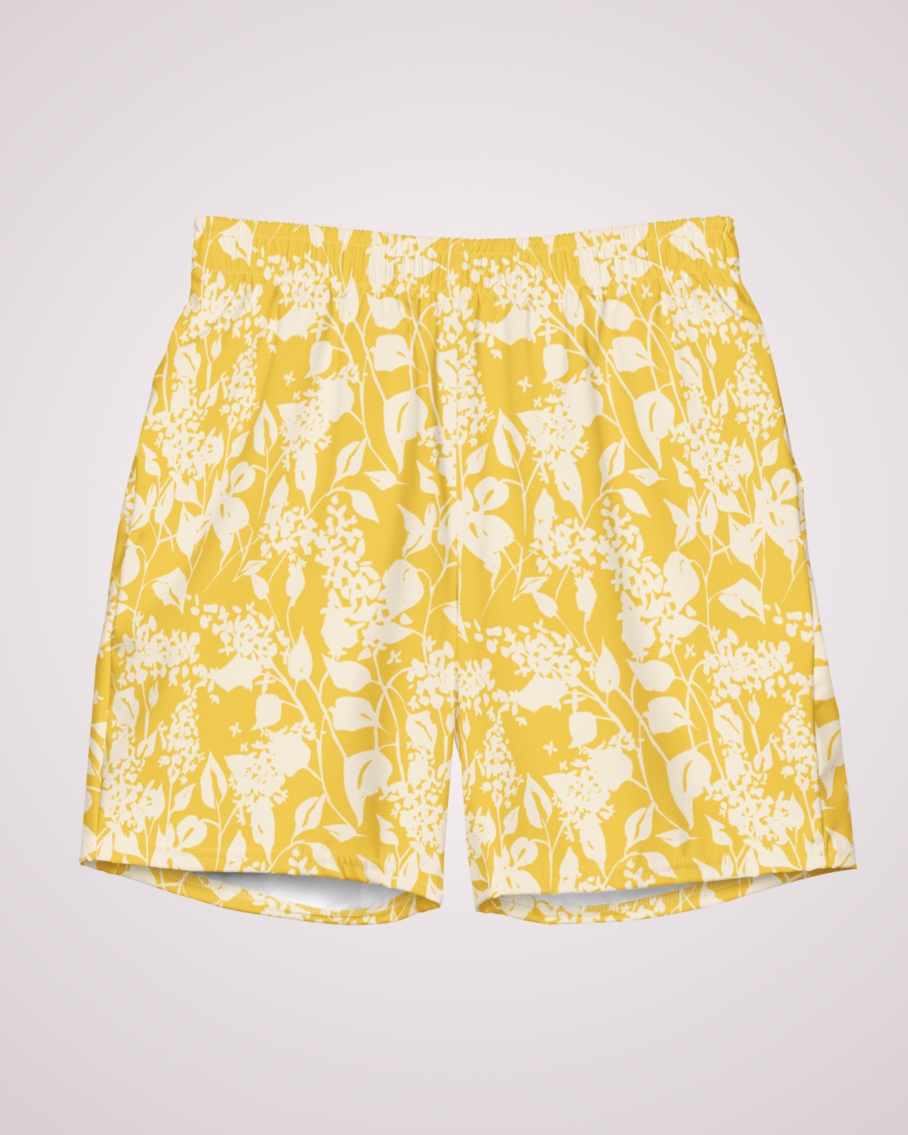 Mens Swim Trunks - Tropical Floral IV