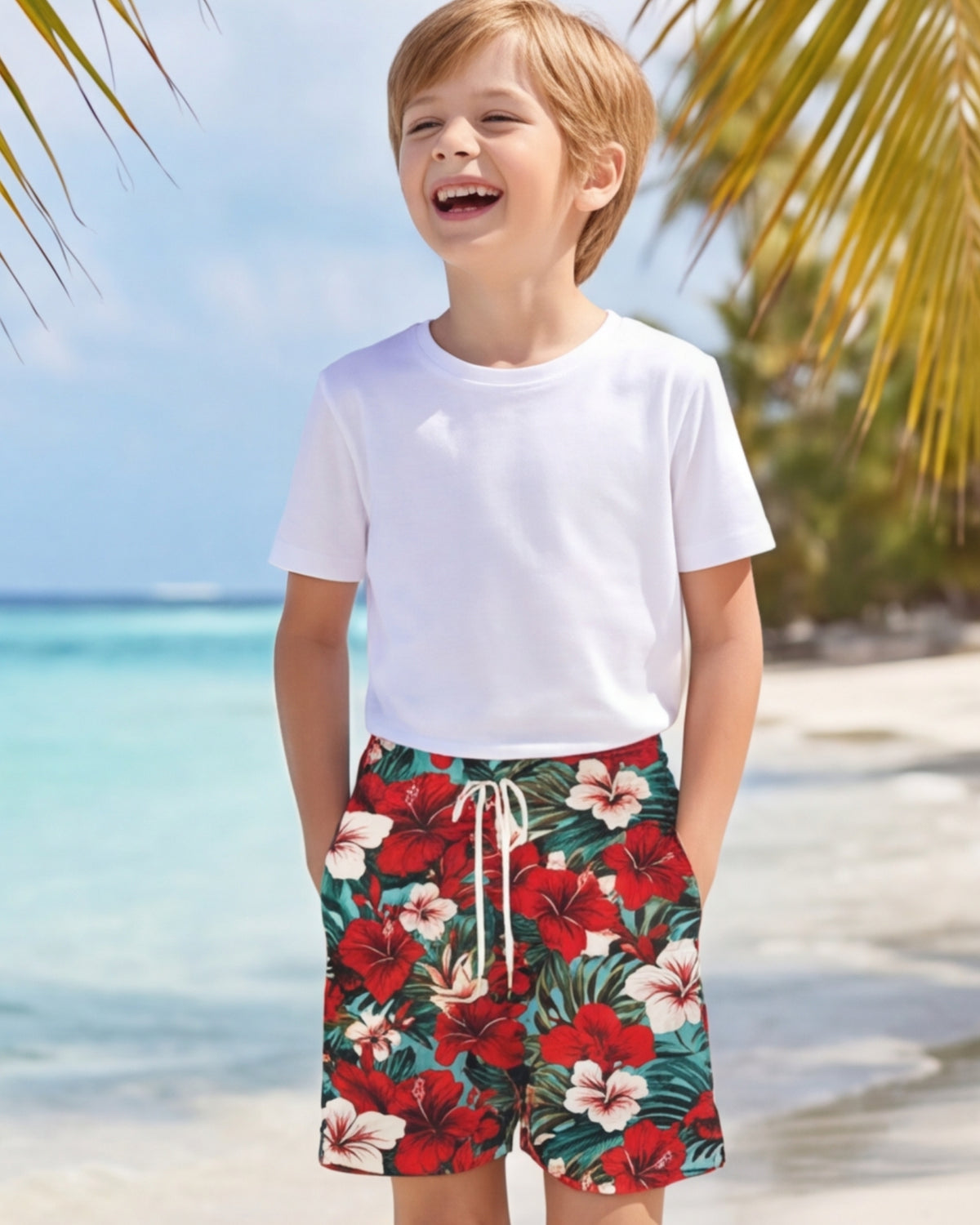 Youth Beach Shorts - Aloha Vibes