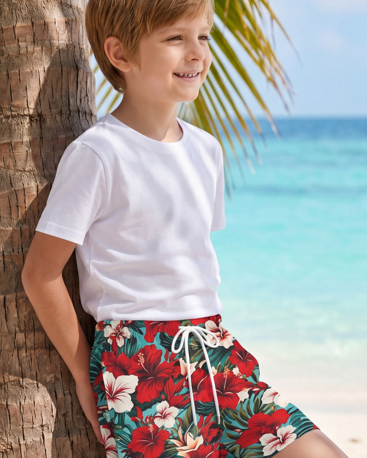 Youth Beach Shorts - Aloha Vibes