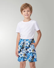 Youth Beach Shorts - Blue Hawaiian