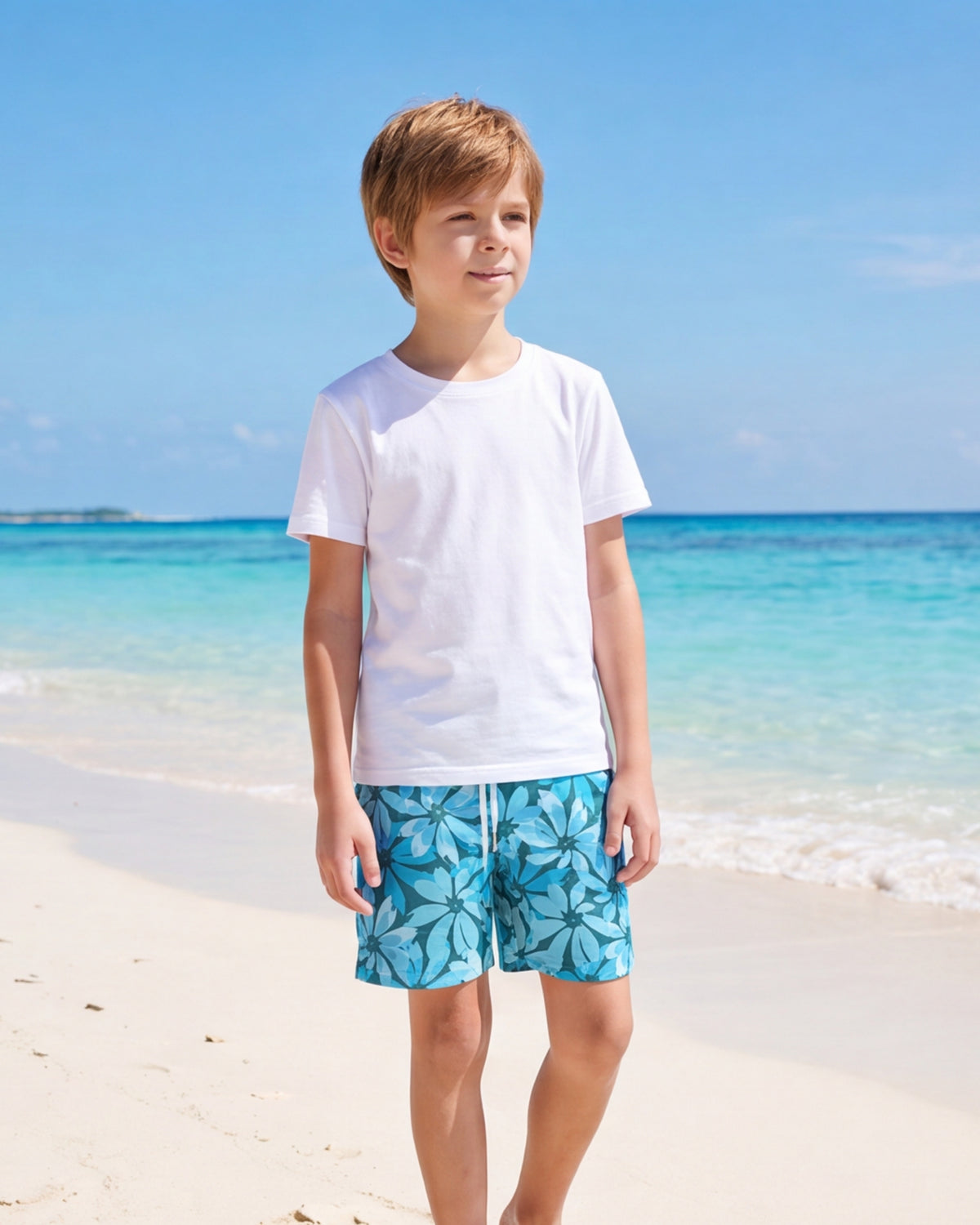 Youth Beach Shorts - Seaside Sonata