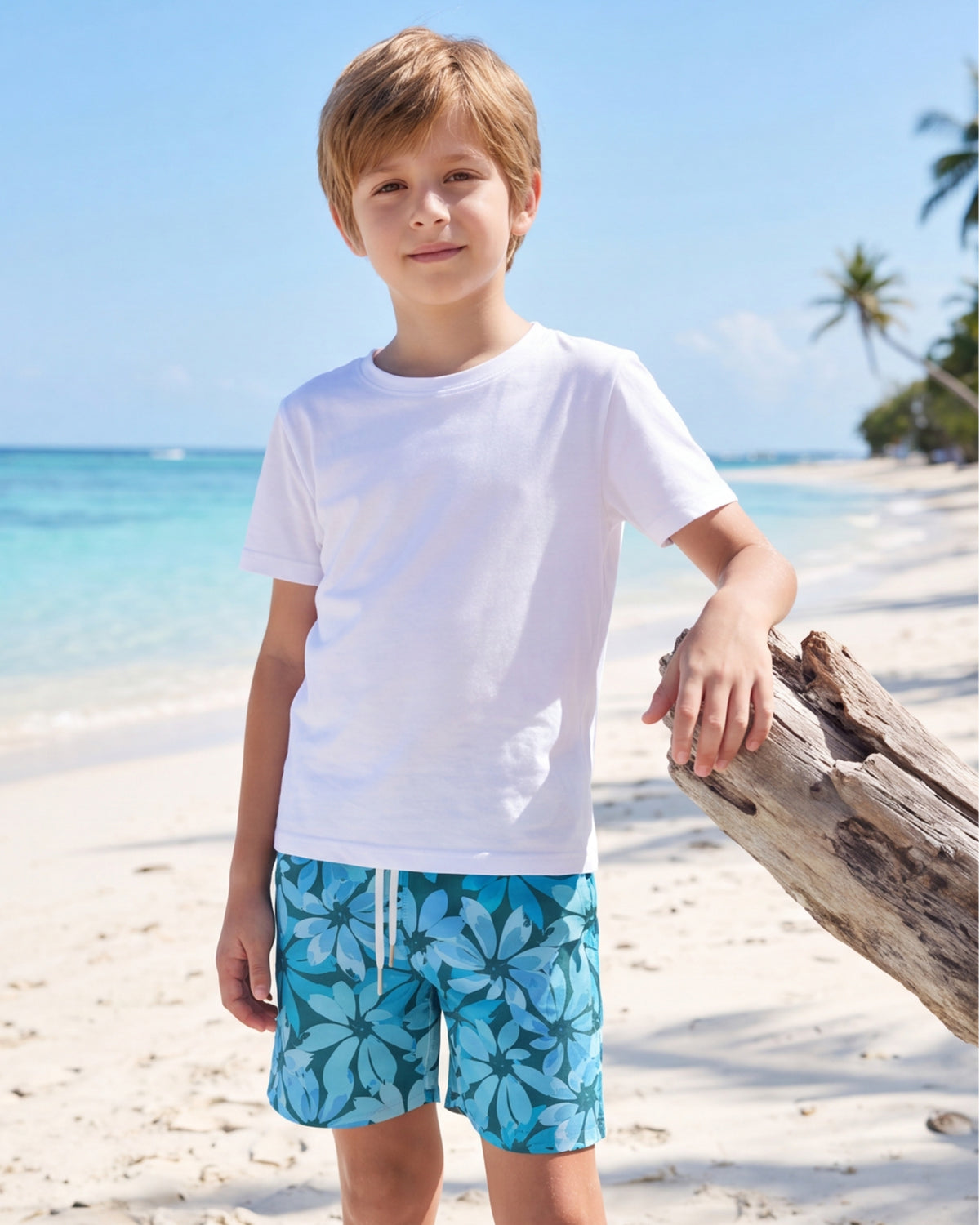 Youth Beach Shorts - Seaside Sonata