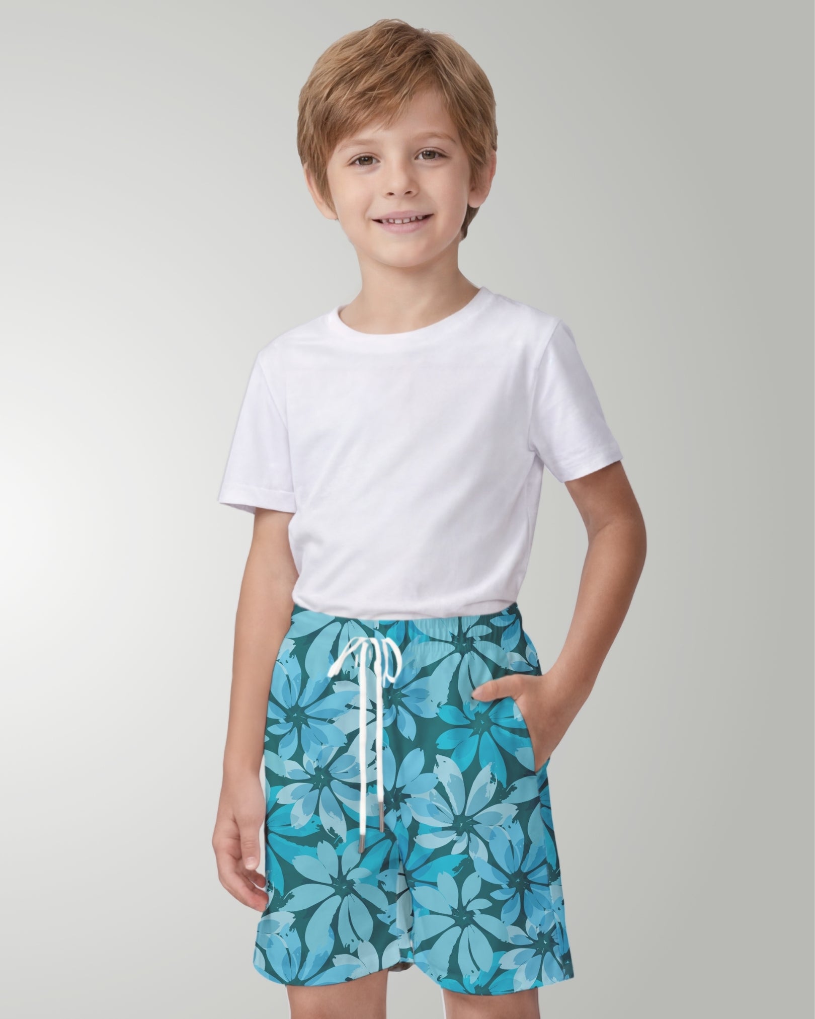 Youth Beach Shorts - Seaside Sonata