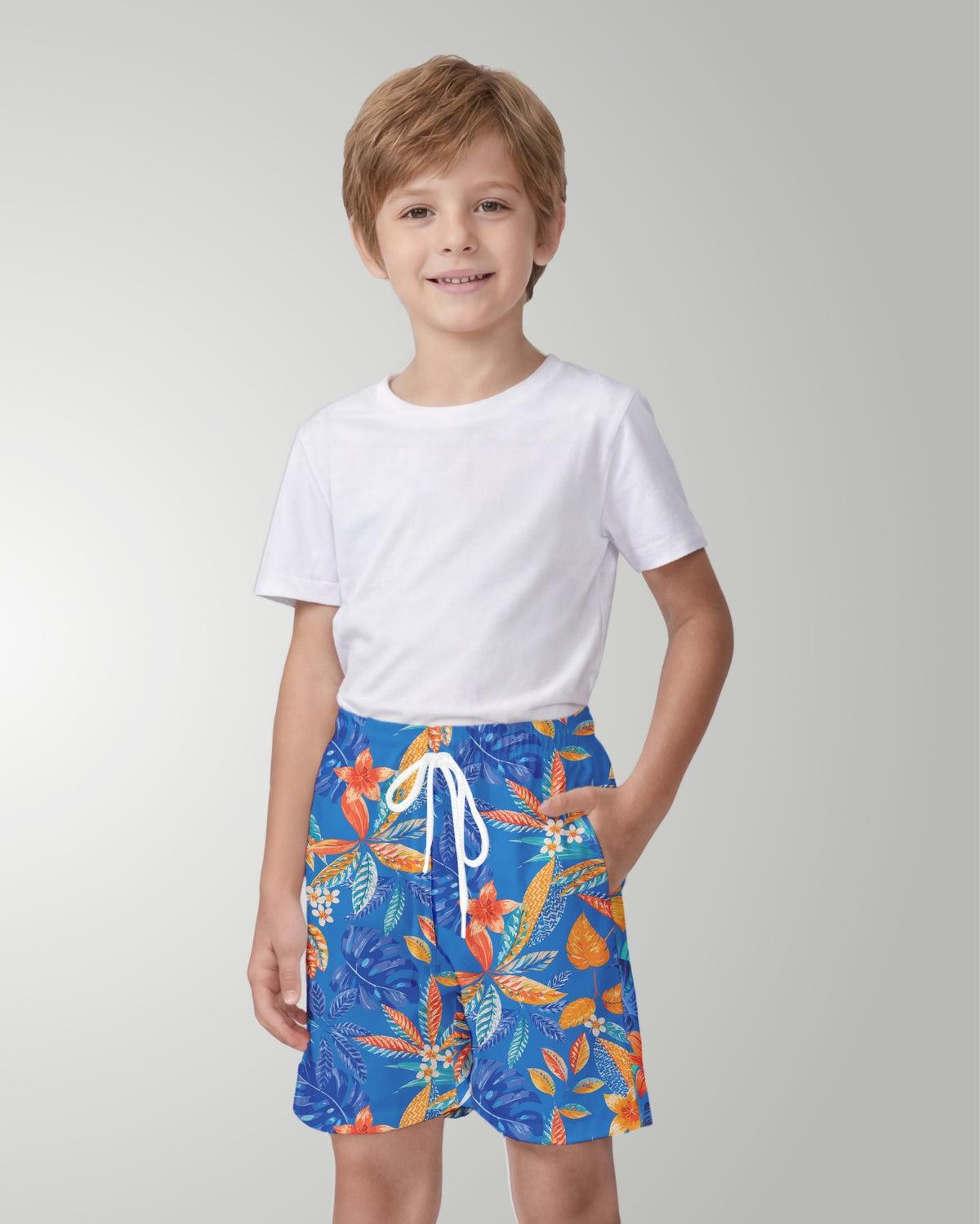 Youth Beach Shorts - Tropical Escape