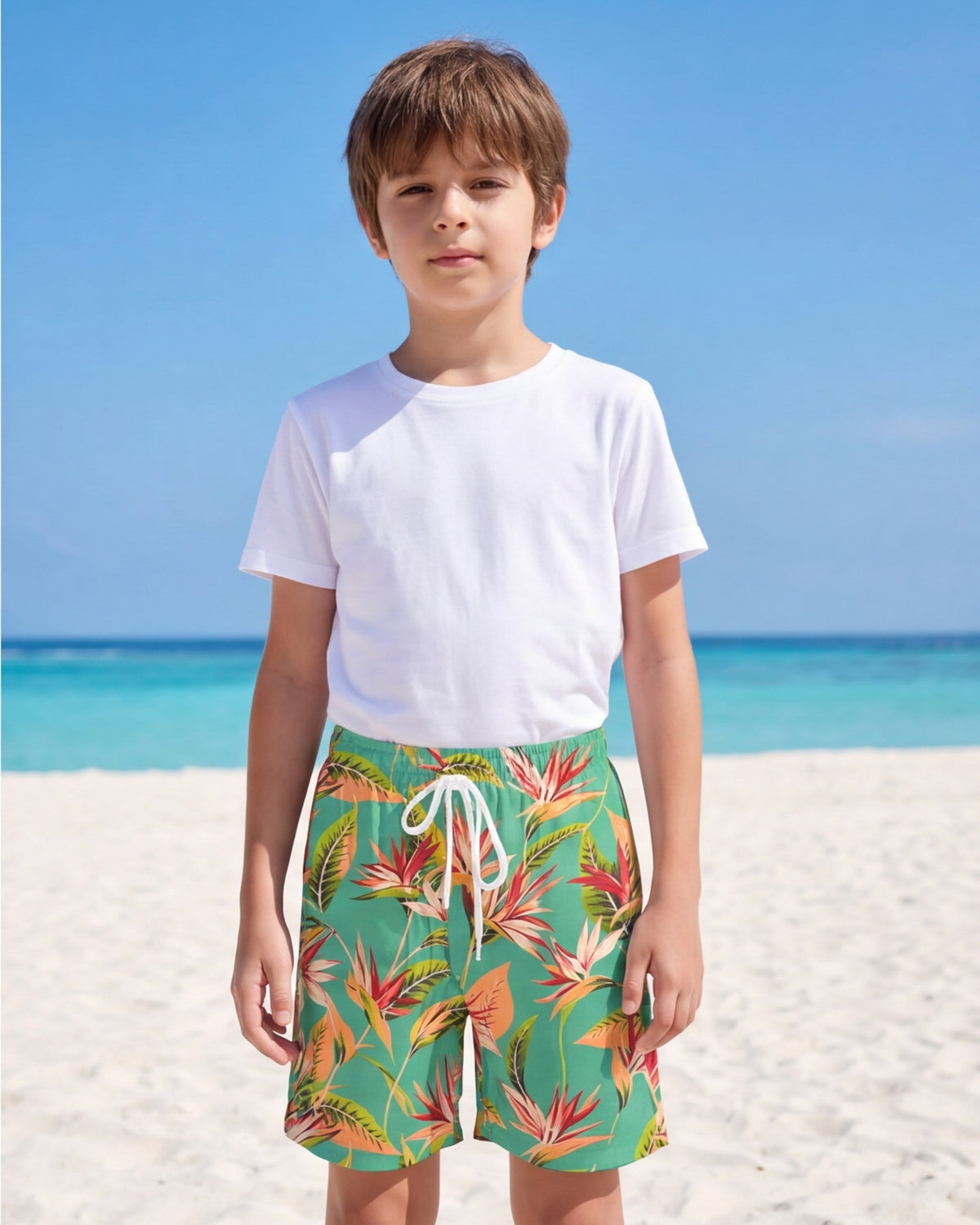 Youth Beach Shorts - Tropical Melody