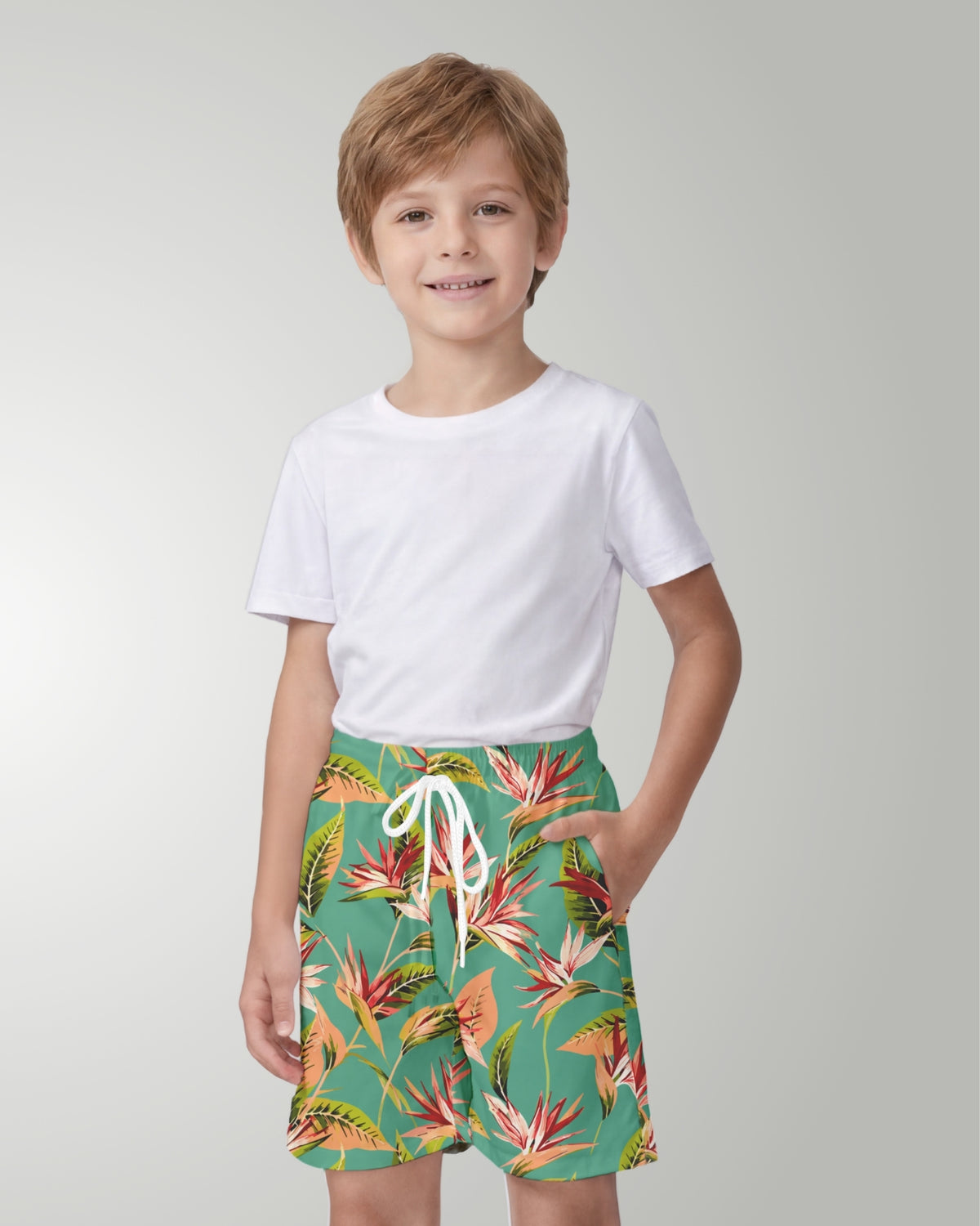 Youth Beach Shorts - Tropical Melody