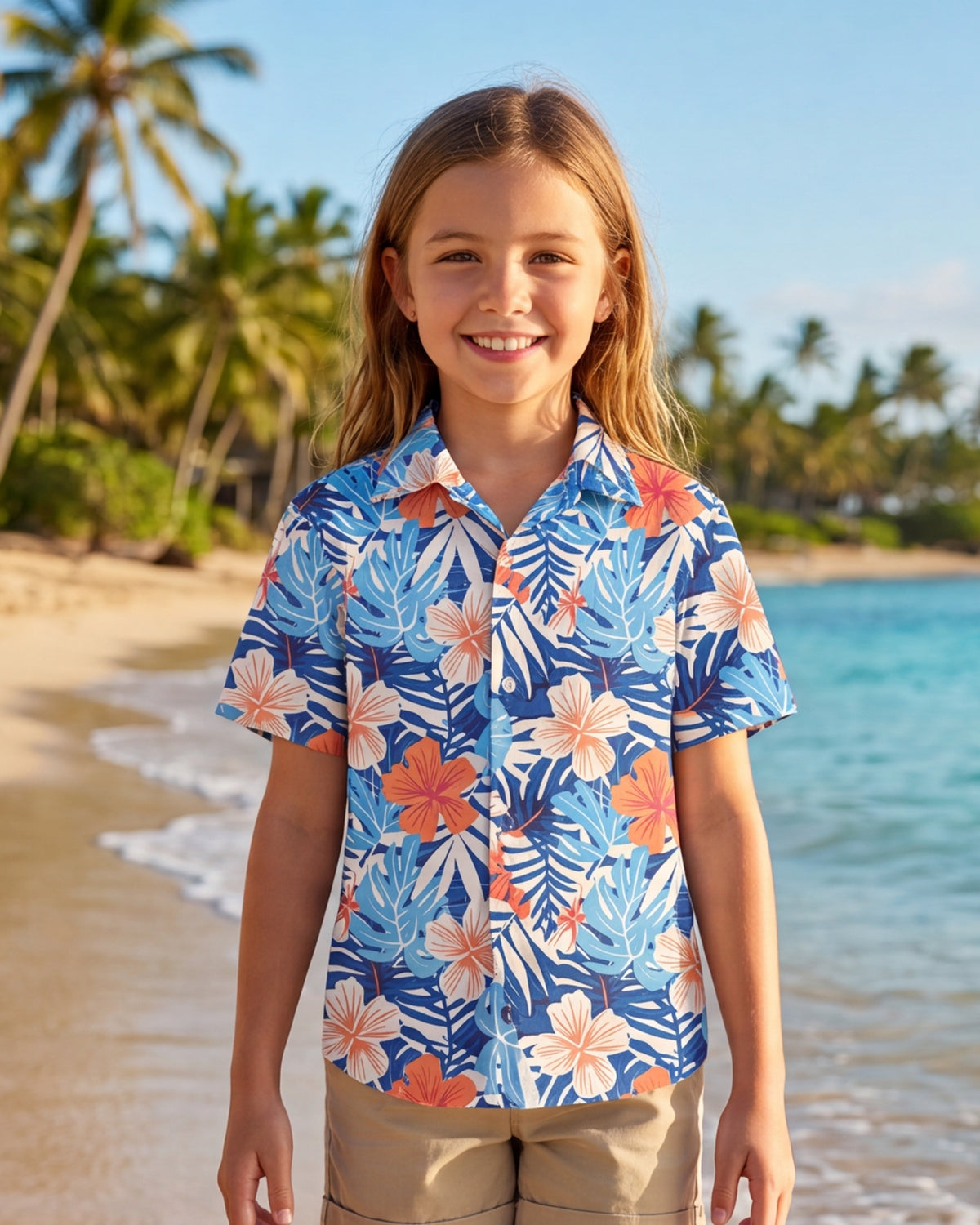 Youth Hawaiian Shirt - Island Oasis