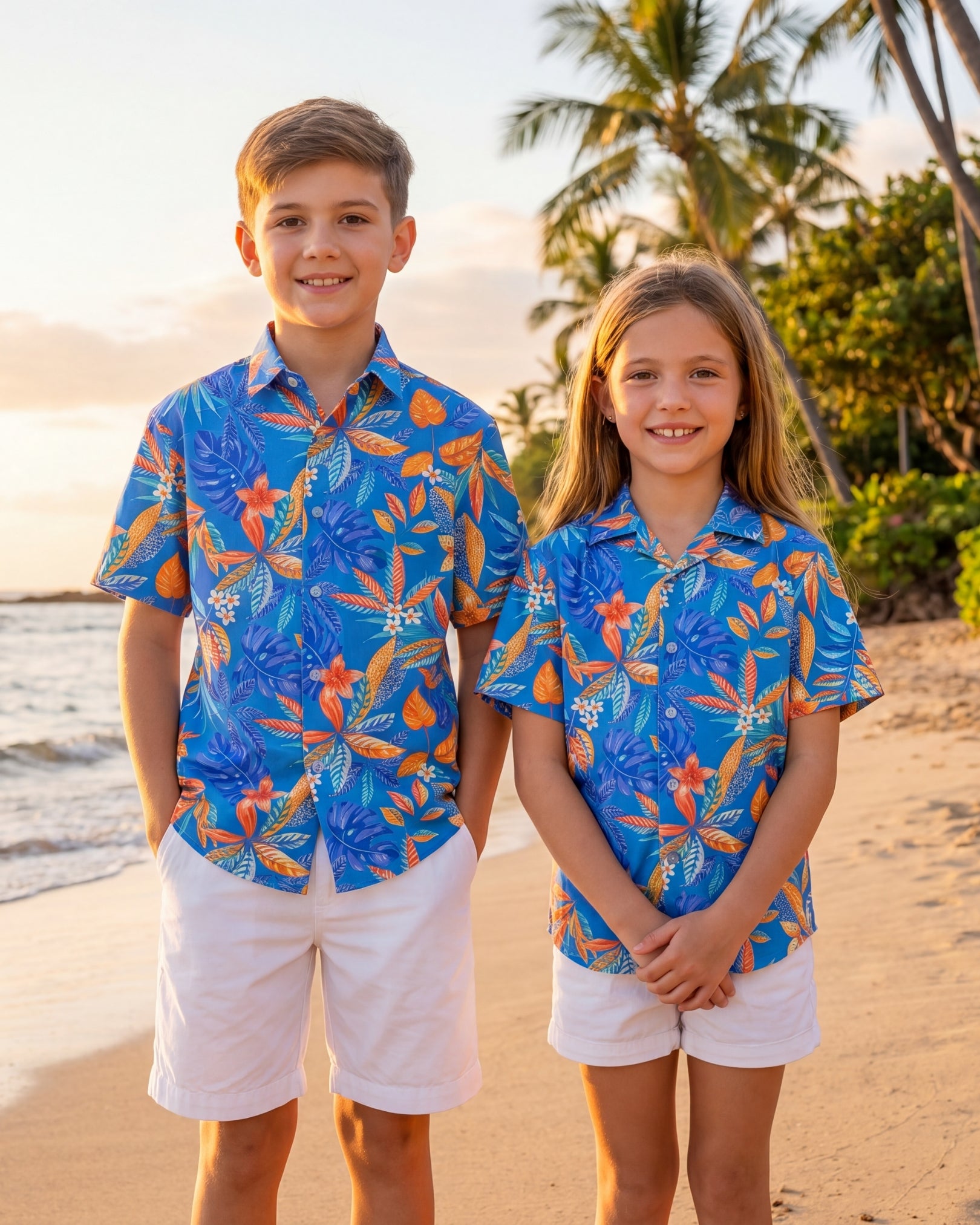 Youth Hawaiian Shirt - Tropical Escape