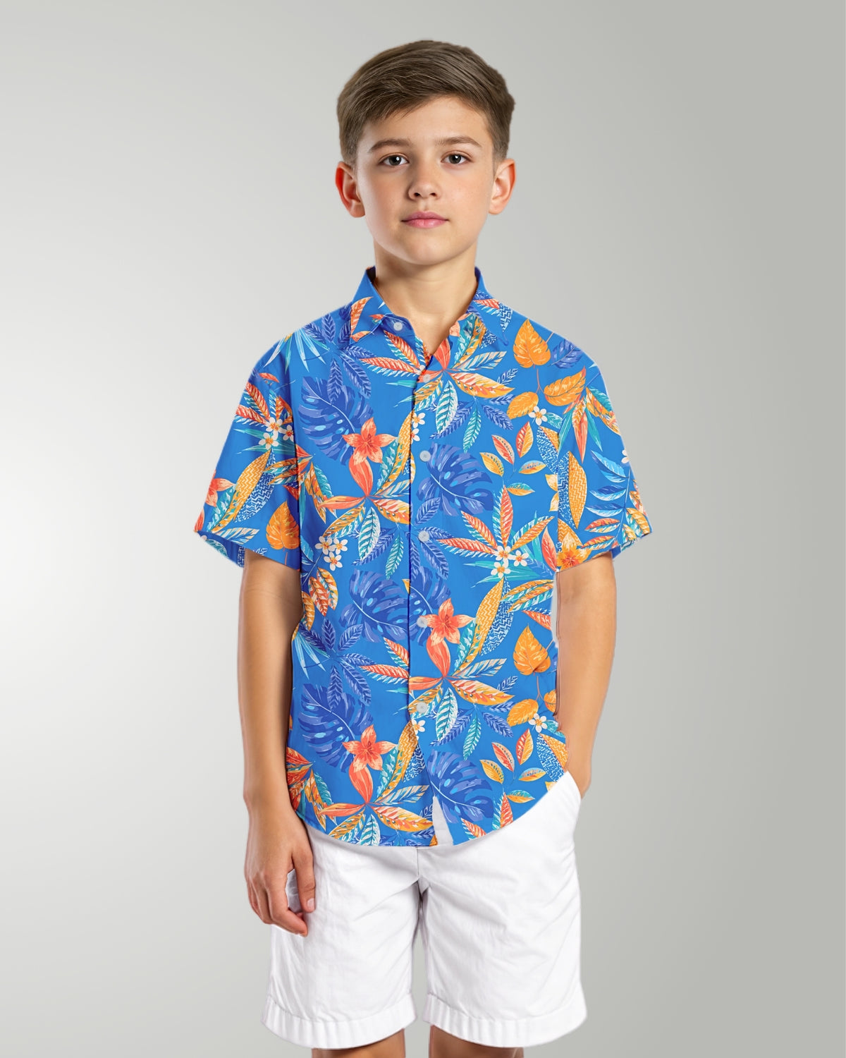 Youth Hawaiian Shirt - Tropical Escape
