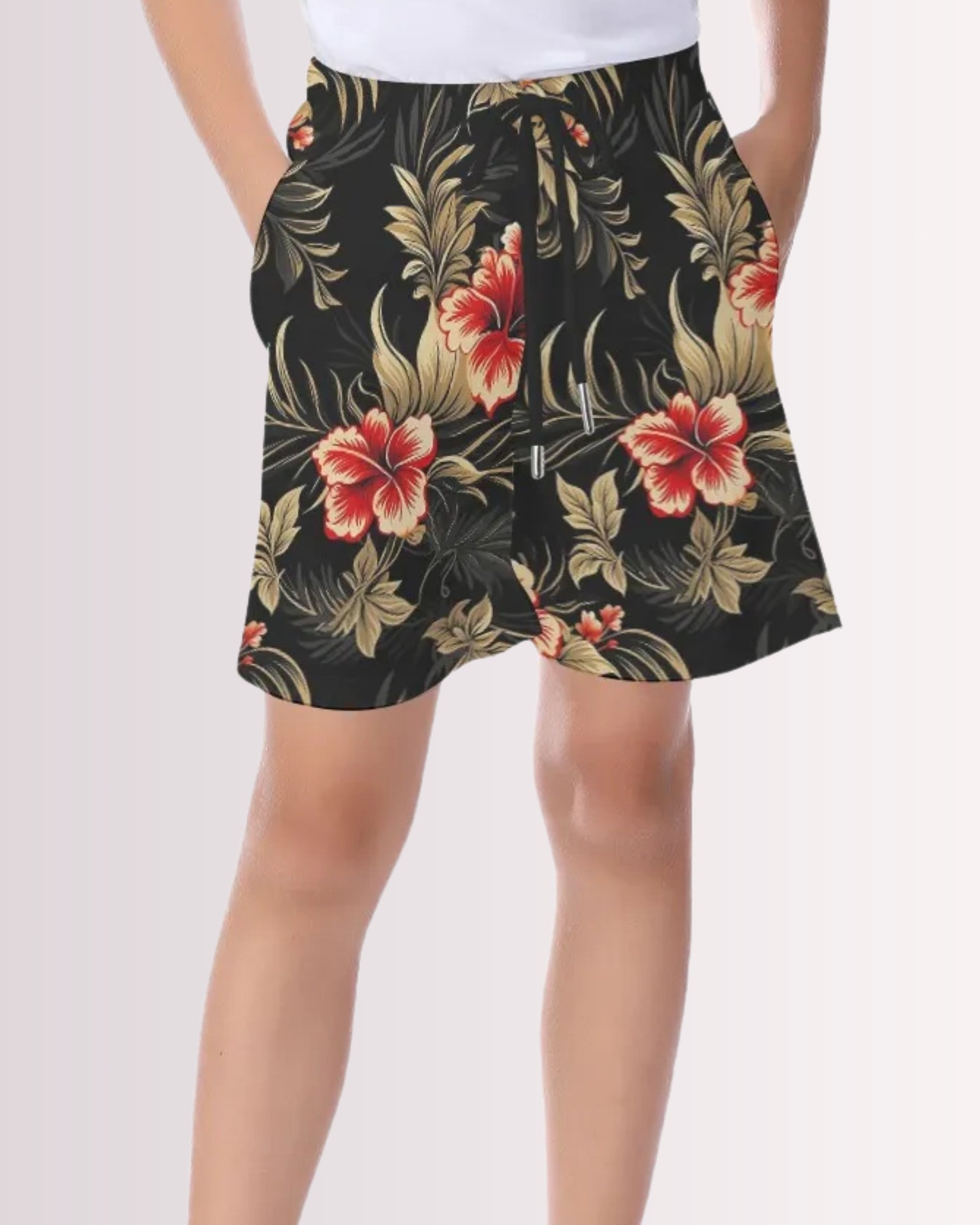 Youth Beach Shorts - Vintage Hawaiian I