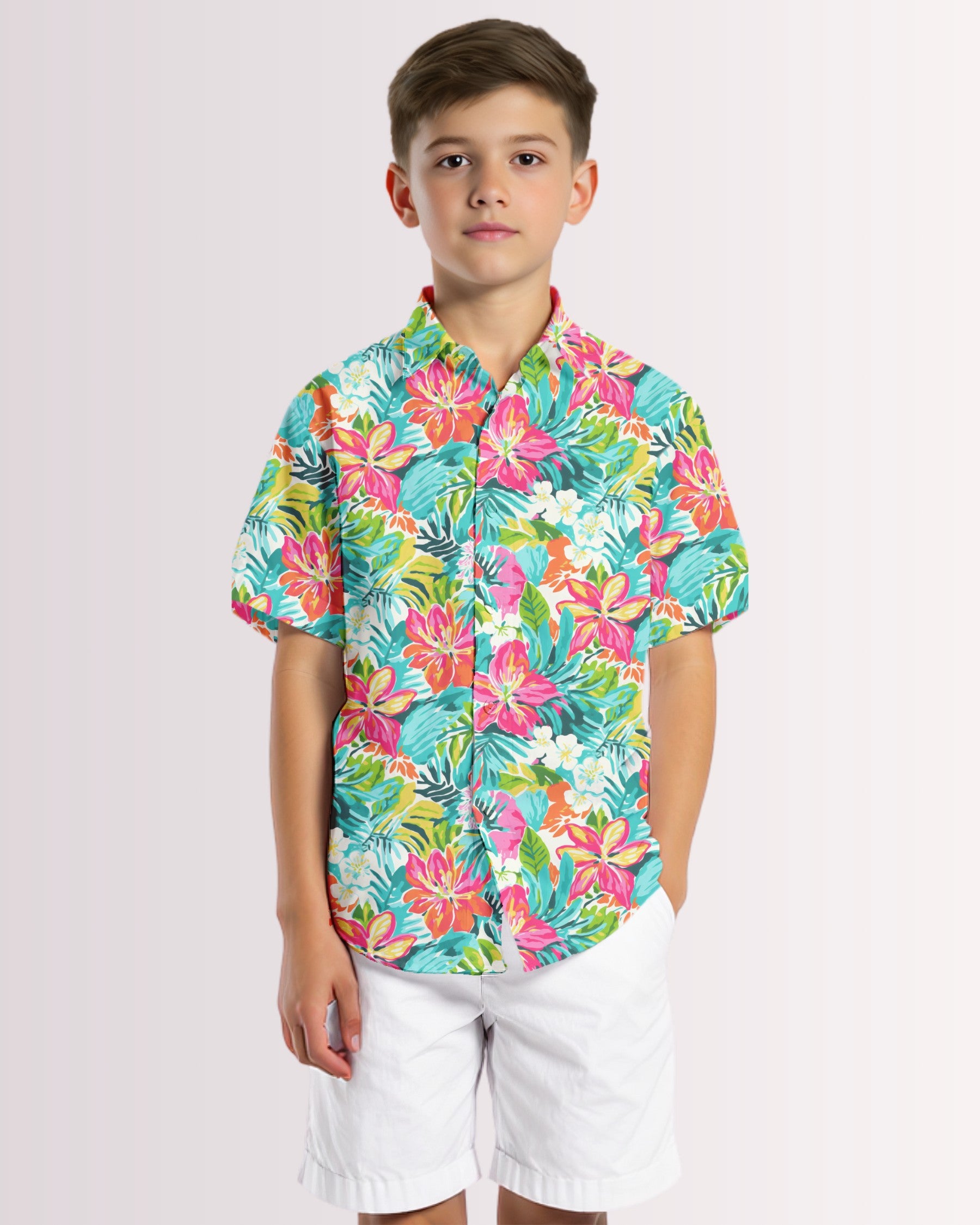 Youth Hawaiian Shirt - Tropical Hawaiian III
