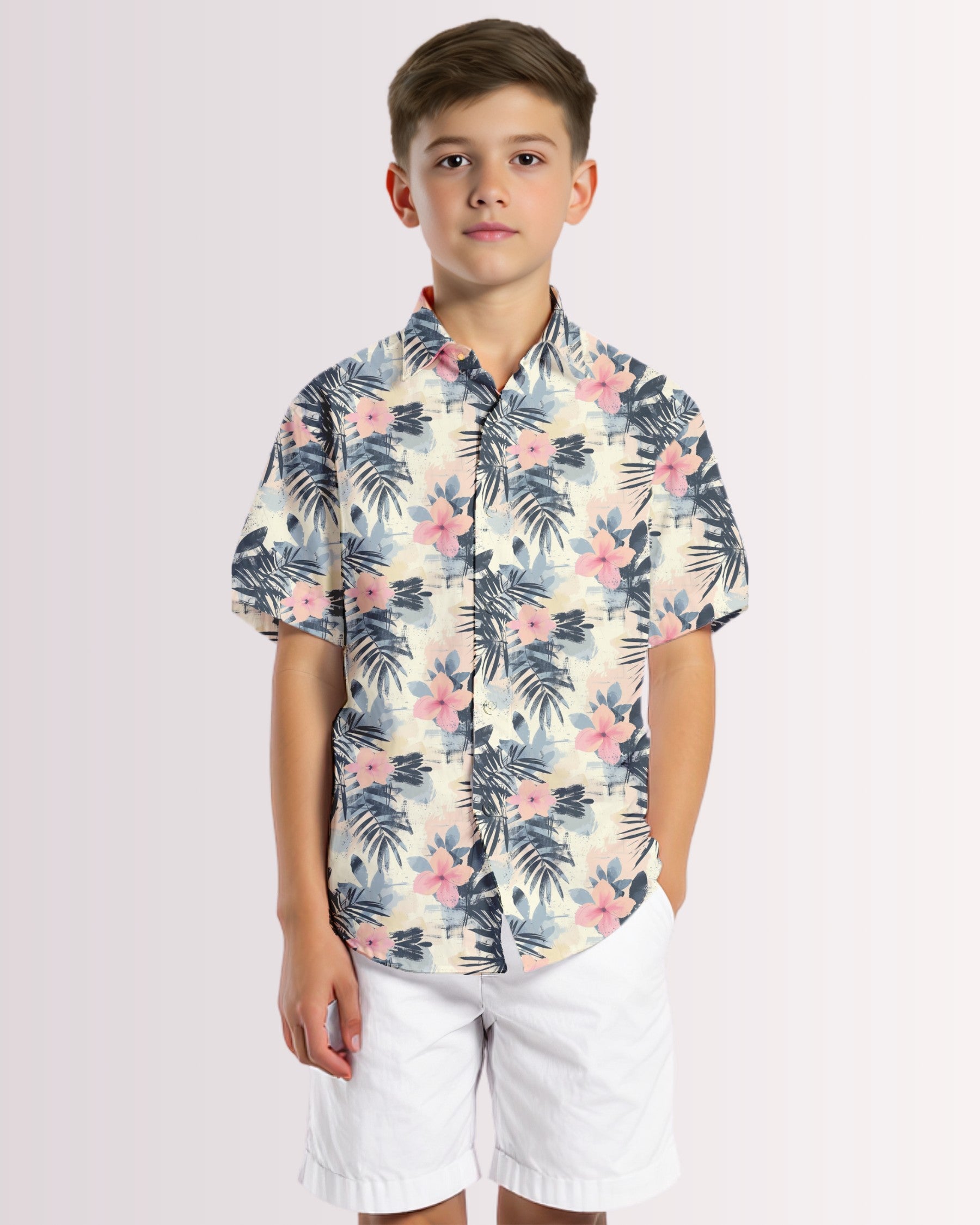 Youth Hawaiian Shirt - Tropical IV