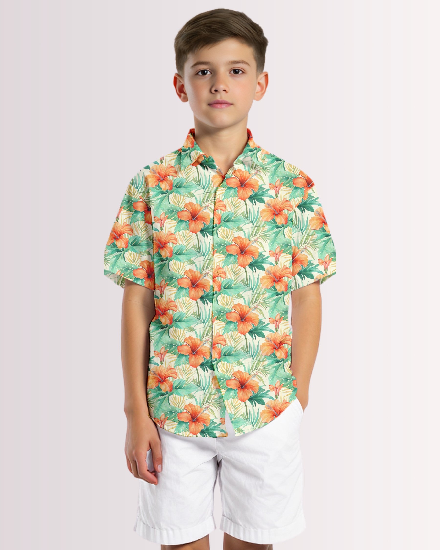 Youth Hawaiian Shirt - Tropical Hawaiian VI
