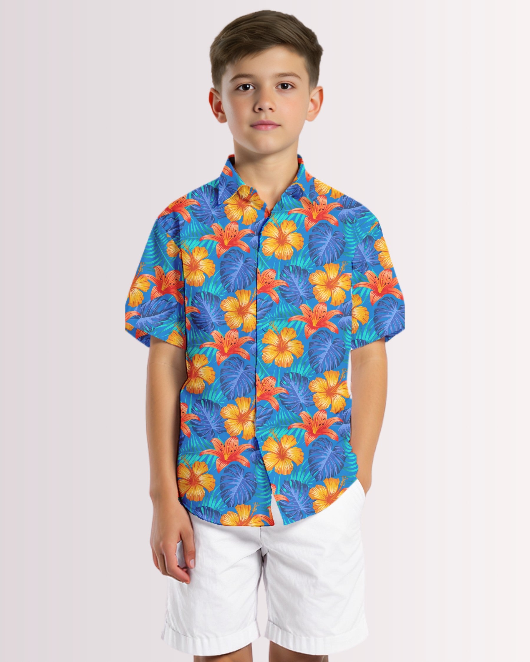 Youth Hawaiian Shirt - Hawaiian Tropix II