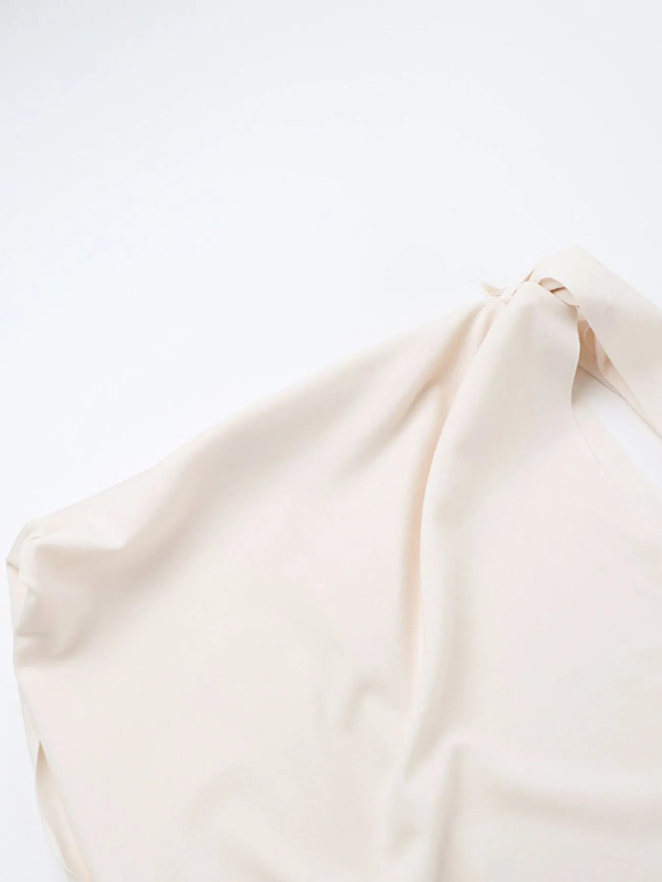 Asymmetrical Tied Sleeveless Maxi Dress.