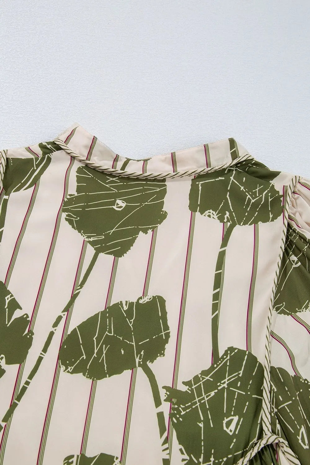 Printed Tie-Strap Tiered Mini Dress - Ruffled & Smocked.