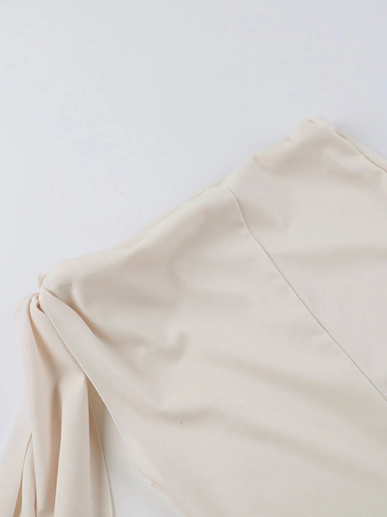 Asymmetrical Tied Sleeveless Maxi Dress.