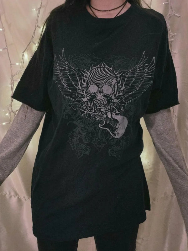 Graphic Round Neck Short Sleeve T-Shirt