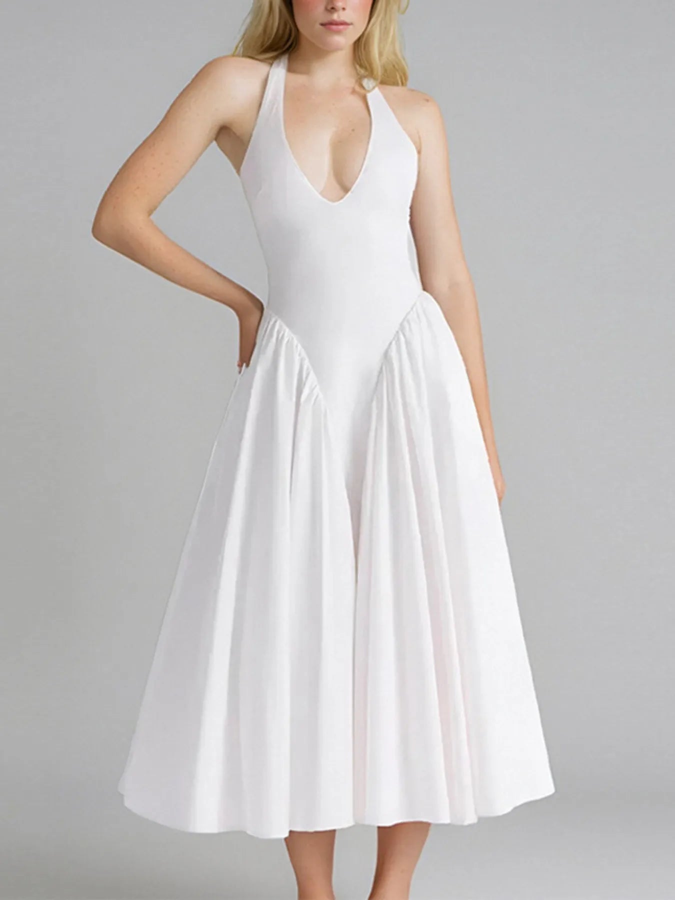 Ruched Lace Up Cami Mini Dress - Backless & Crisscross.