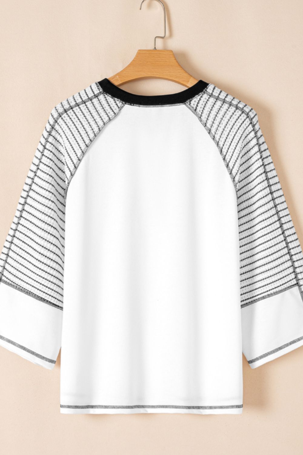 MAMA Leopard Graphic Contrast Stitching T-Shirt