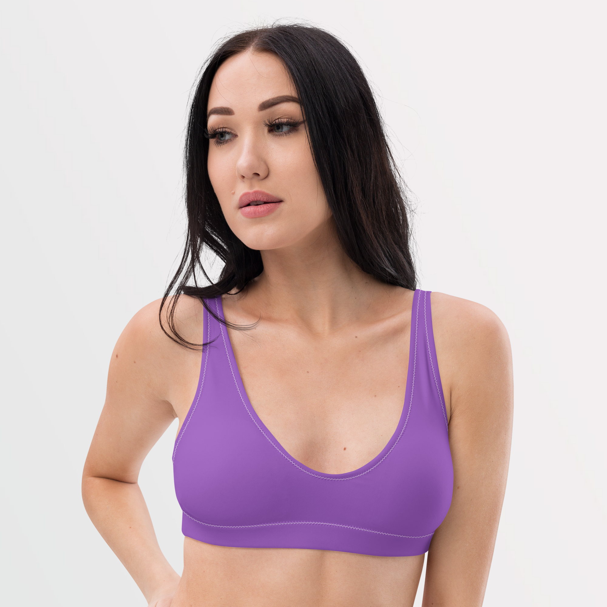 Deep Lilac Bralette Bikini Top