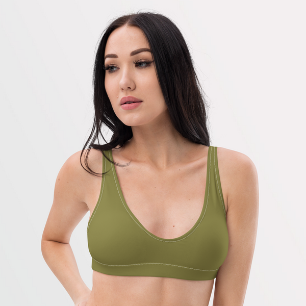 Moss Green Bralette Bikini Top